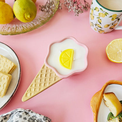 Lumânare parfumată Lemon Madelaine - lămâie & prăjituri
