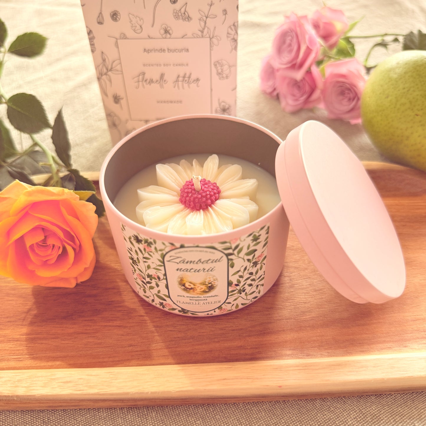 Zâmbetul naturii - pară, bergamotă, trandafiri